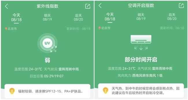 高温未消“虎”威在墨迹天气用智能服务助力从容应对